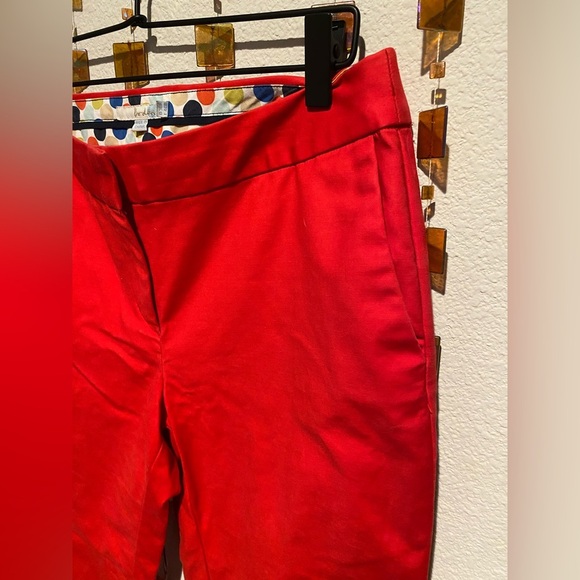 Boden Bright Red Women's Capris - Picture 3 of 5